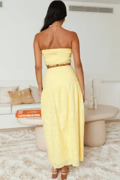 Enjoy Daylight Maxi Skirt Yellow
