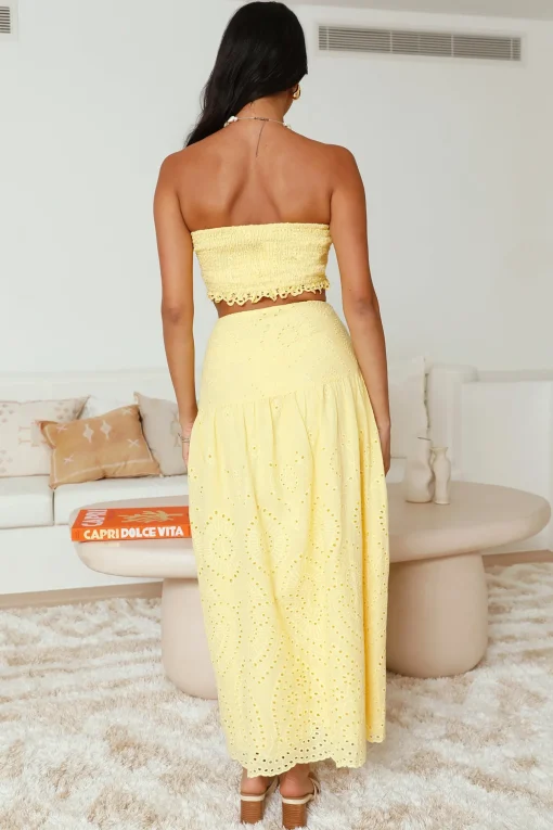 Enjoy Daylight Maxi Skirt Yellow