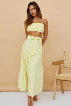 Evolving Heart Crop Top Yellow