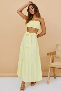 Evolving Heart Crop Top Yellow