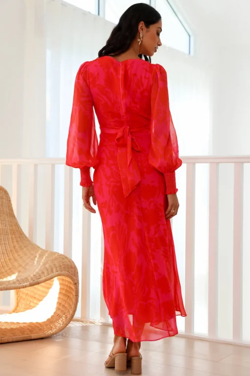 Exactly Right Maxi Dress Red