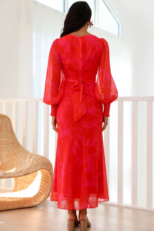 Exactly Right Maxi Dress Red