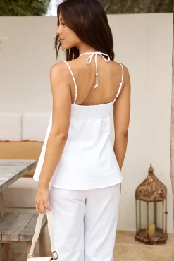 Exotic Wonders Cami Top White