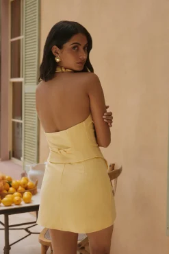 Faye Lane Vest Top Yellow