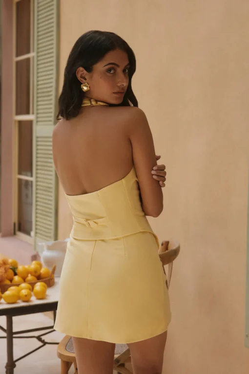 Faye Lane Vest Top Yellow