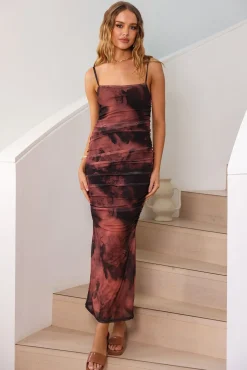 Feeling Special Maxi Dress Brown