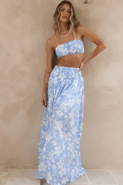 Finale Of Summer Crop Top Blue