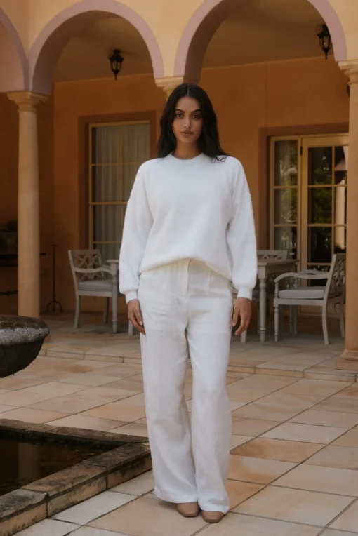 Fior Nights Jumper in White