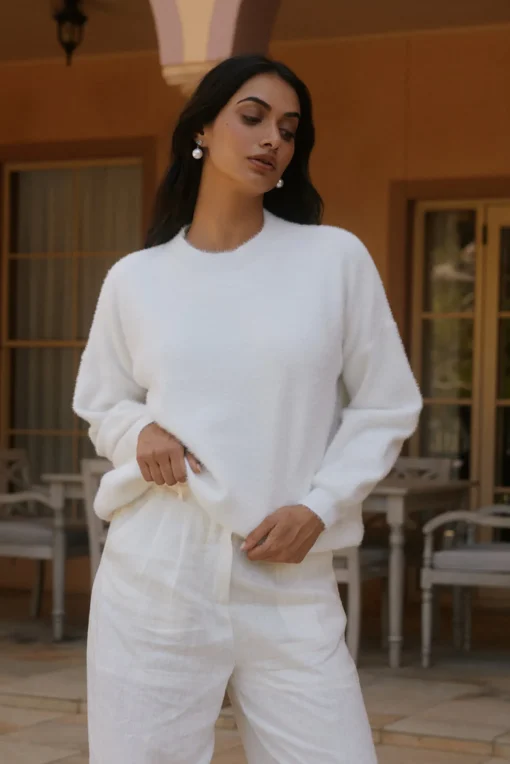 Fior Nights Jumper in White