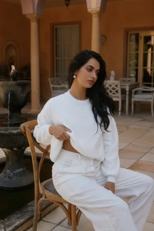 Fior Nights Jumper in White
