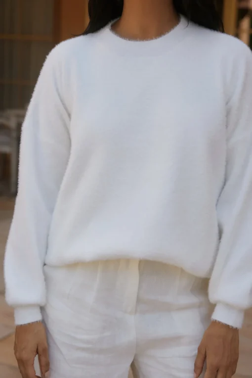 Fior Nights Jumper in White