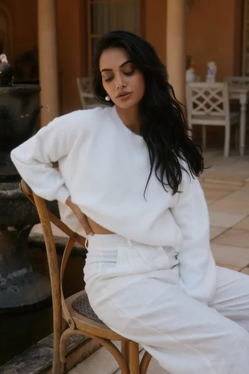 Fior Nights Jumper in White