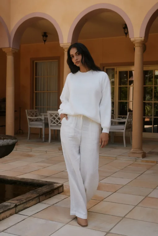 Fior Nights Jumper in White