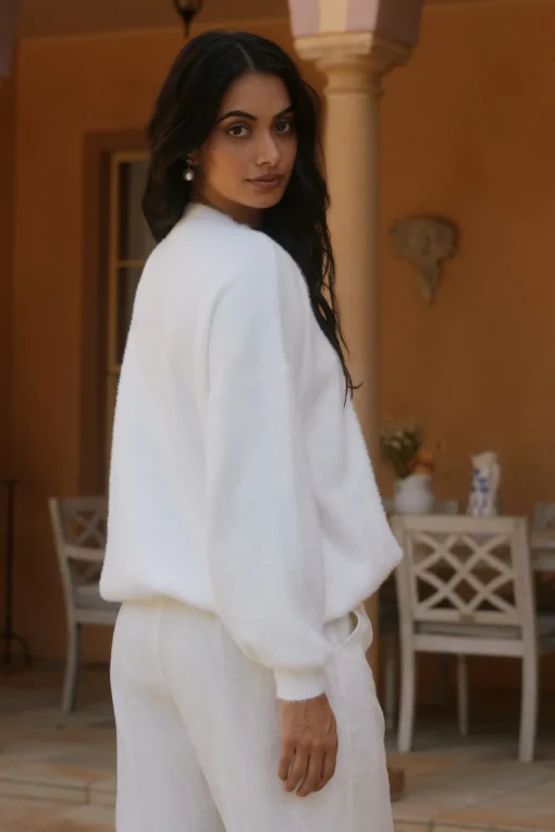 Fior Nights Jumper in White