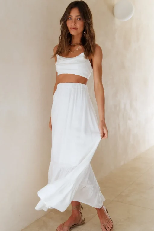 Fixed Focus Crop Top White