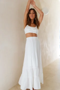 Fixed Focus Crop Top White