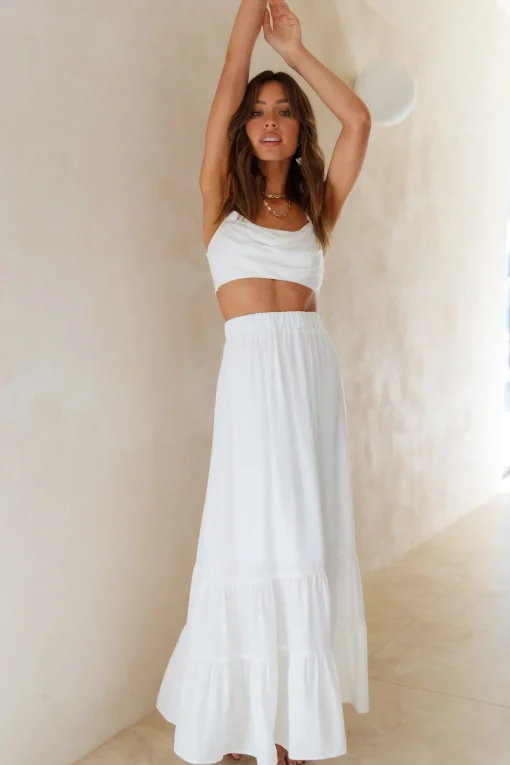 Fixed Focus Crop Top White