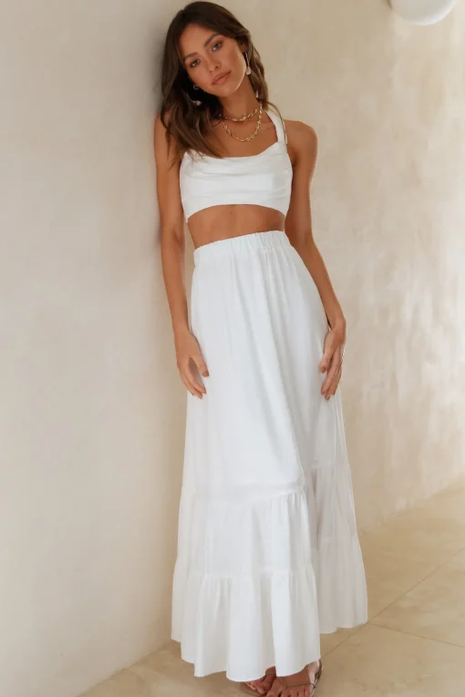 Fixed Focus Crop Top White