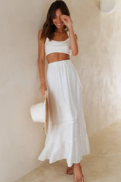 Fixed Focus Crop Top White