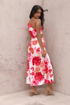 Flowers In Your Hair Maxi Dress Pink
