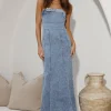 For The Record Maxi Dress Denim