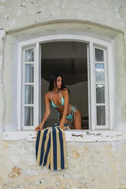 FORTUNATE ONE Capri Swim Bottom Aqua