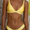 FORTUNATE ONE Majorca Swim Top Lemon