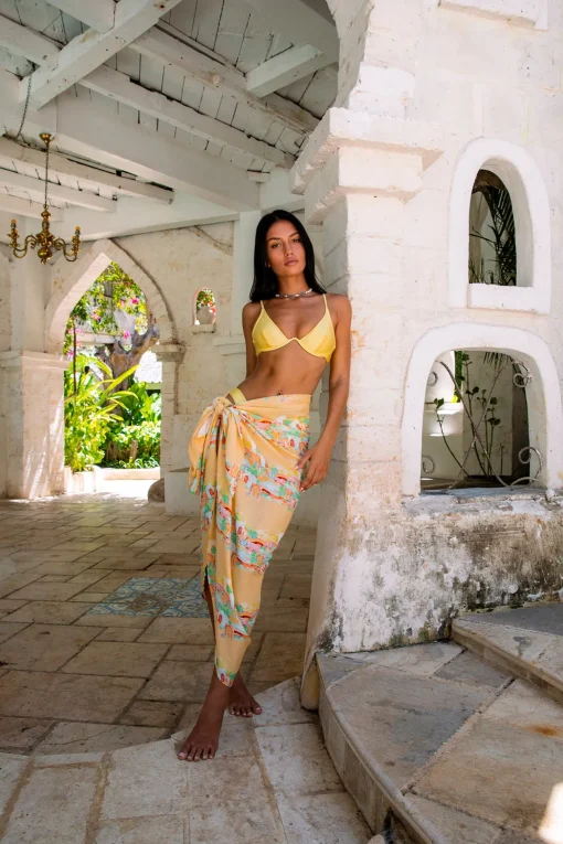 FORTUNATE ONE Marbella Sarong Casablanca Print