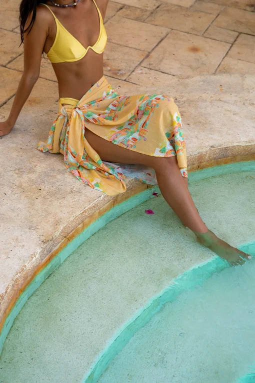 FORTUNATE ONE Marbella Sarong Casablanca Print