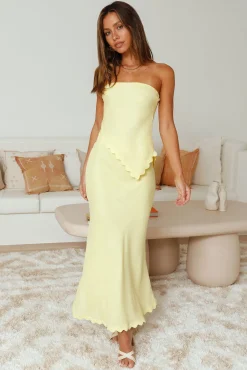 Found You Asymmetrical Top Yellow