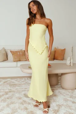 Found You Asymmetrical Top Yellow