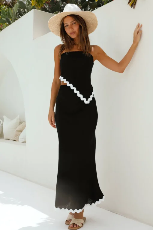 Found You Asymmetrical Top Black