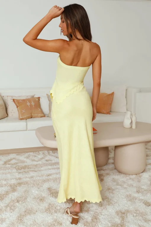 Found You Asymmetrical Top Yellow