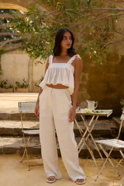 Freedom Found Crop Top White