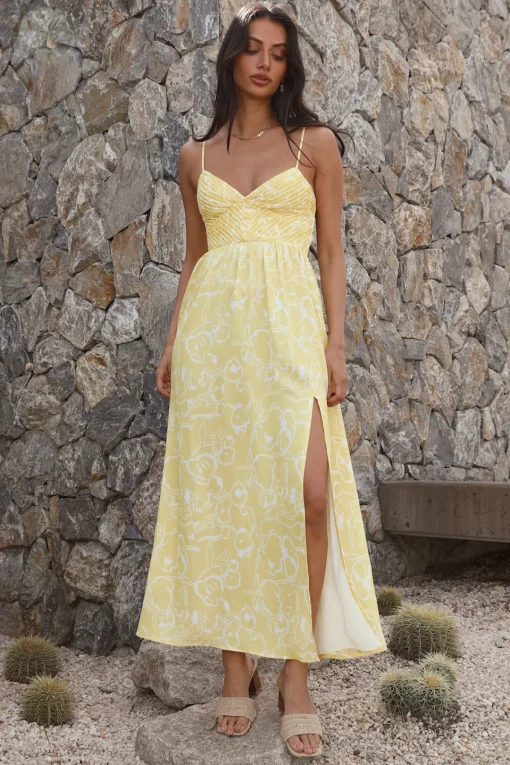 Gelato Stand Maxi Dress Yellow