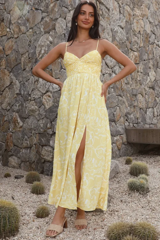 Gelato Stand Maxi Dress Yellow