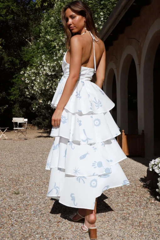 Gifting Joy Maxi Dress Blue