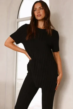 Giselle Knit Top Black