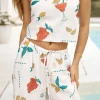 Glass Half Full Strapless Crop Top Green