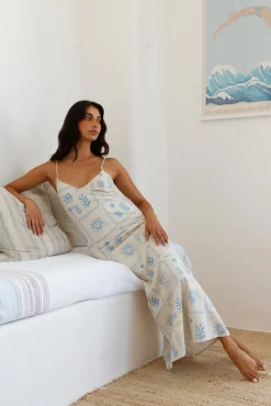 Gleaming Gaze Maxi Dress Blue