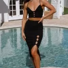 Going Solo Maxi Skirt Black