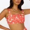 Golden Sunset Crop Top Orange