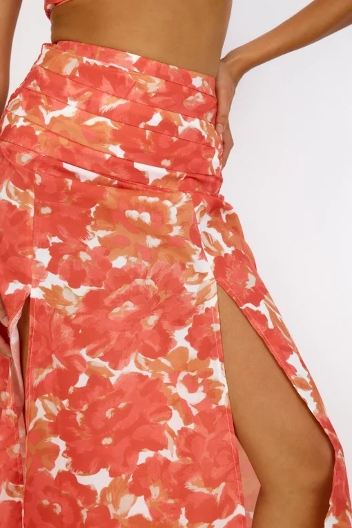Golden Sunset Crop Top Orange