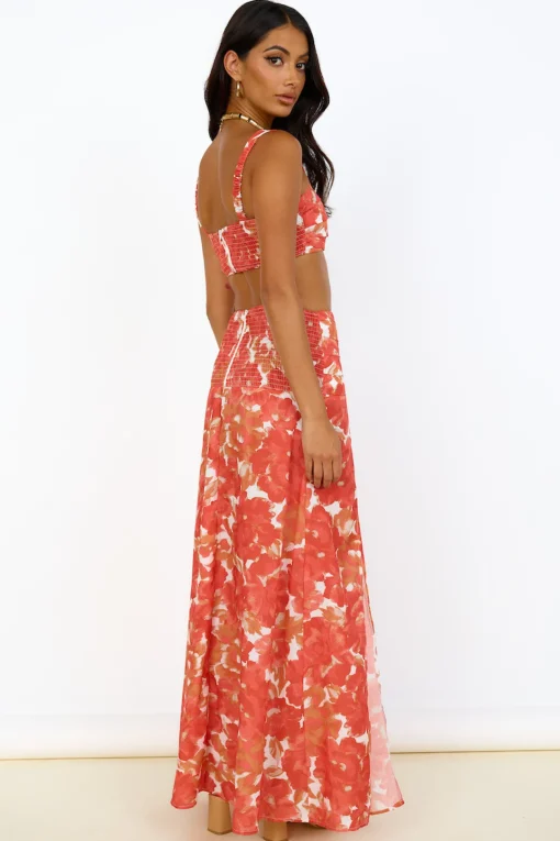 Golden Sunset Crop Top Orange