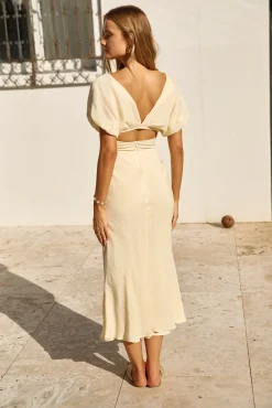 Growing Garden Maxi Dress Yellow
