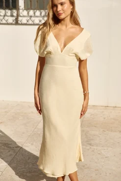 Growing Garden Maxi Dress Yellow