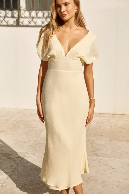 Growing Garden Maxi Dress Yellow