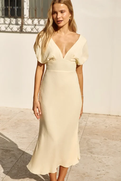 Growing Garden Maxi Dress Yellow