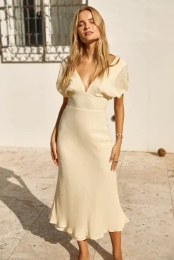 Growing Garden Maxi Dress Yellow