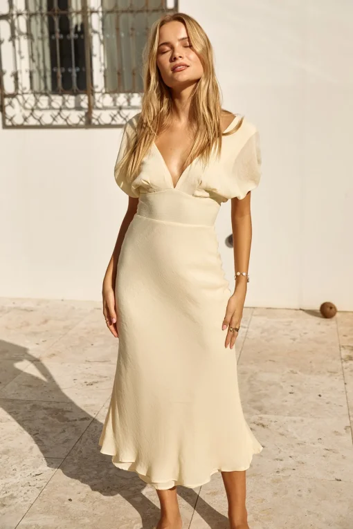Growing Garden Maxi Dress Yellow